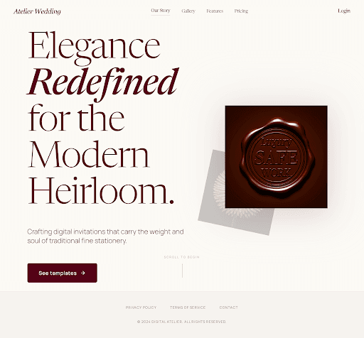 Classic invitation preview